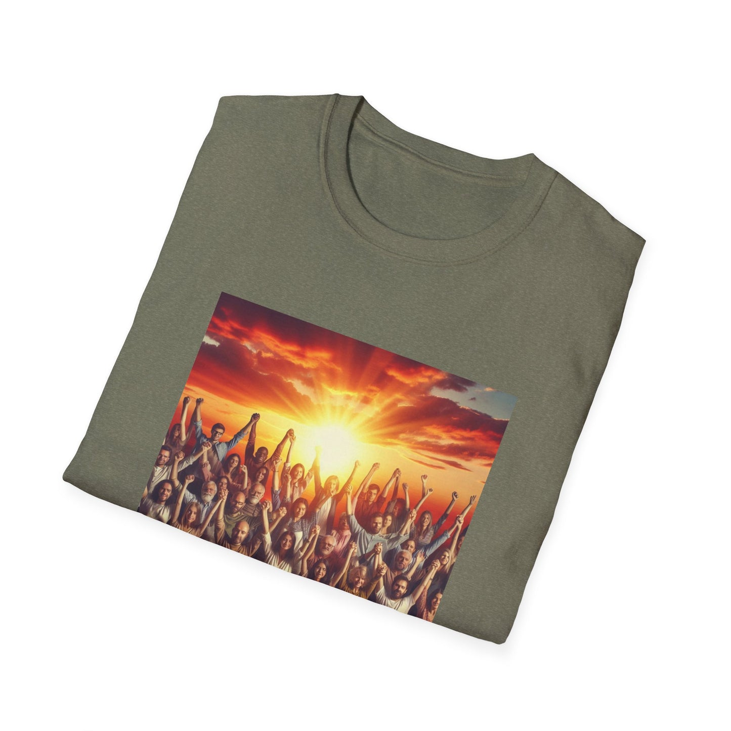 We Rise Motivational Unisex Softstyle T-Shirt
