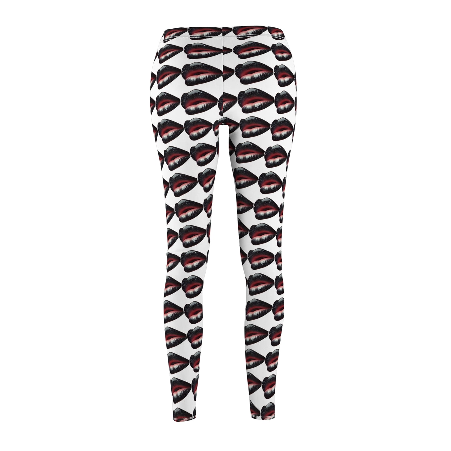 GALAXY LIPS GLOSSY Women's Cut & Sew Casual Leggings (AOP)