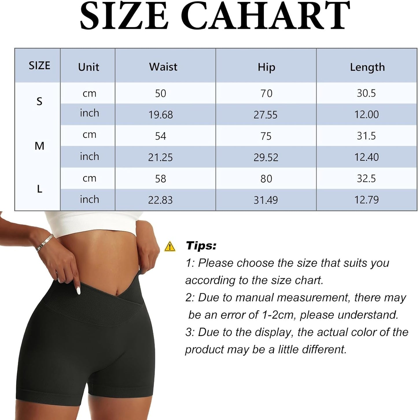 Women'S Gym Shorts V Cross High Waisted Yoga Shorts Push up Booty Scrunch Elastic Athletic Workout Biker Shorts