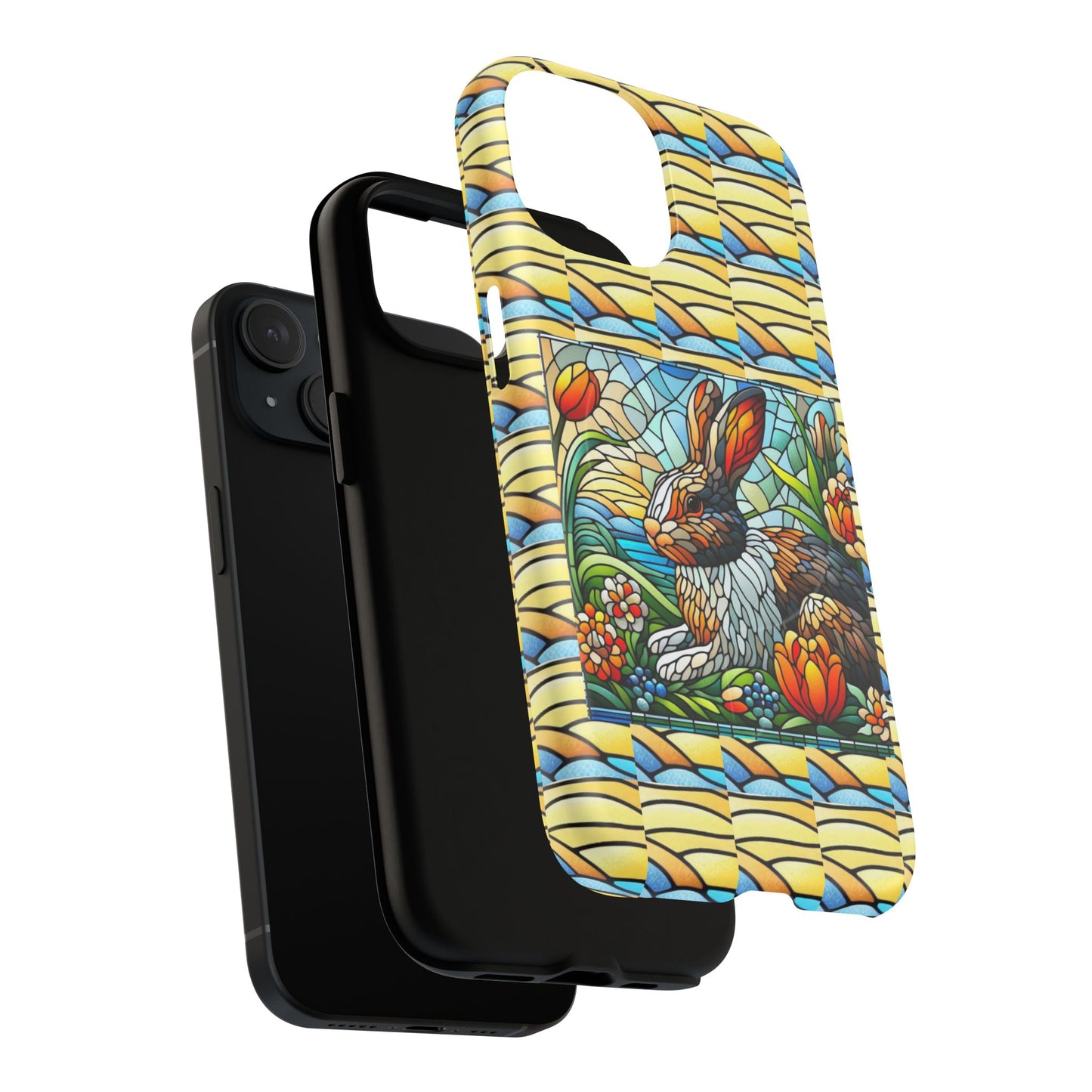 Dutch Rabbit Animal Stained Glass Design Tough Magnetic Cases