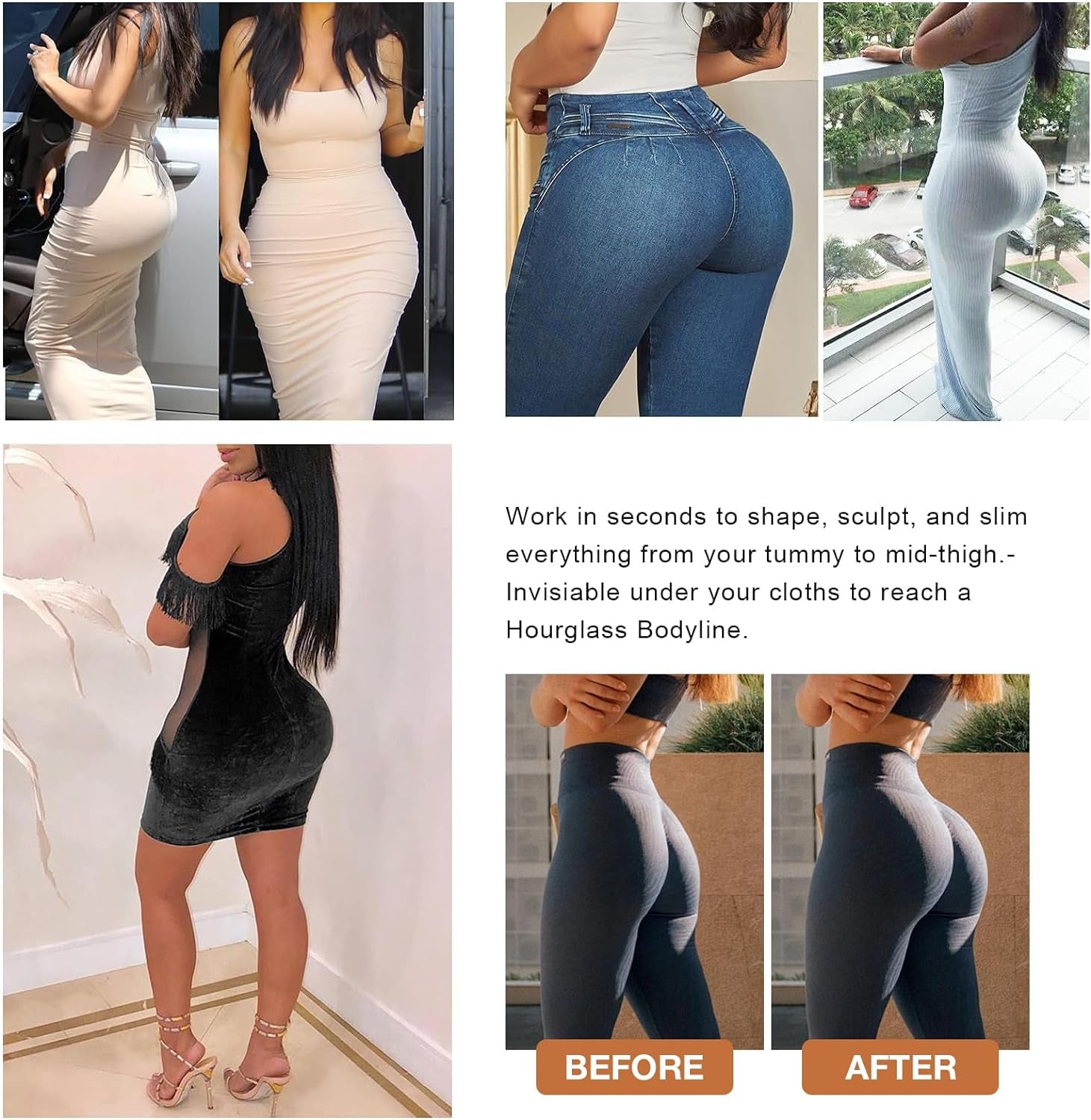 Butt Lifter Panties Faja Shorts Hip Enhancer Tummy Control Butt Lifting Shapewear