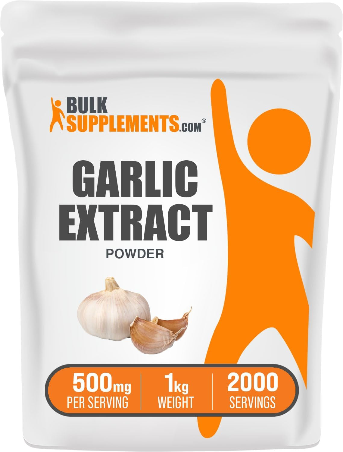 .Com Garlic Extract Powder - Garlic Supplement, Garlic Powder Supplement, Allium Sativum - Herbal & Gluten Free, 500Mg per Serving, 250G (8.8 Oz) (Pack of 1) TLBH