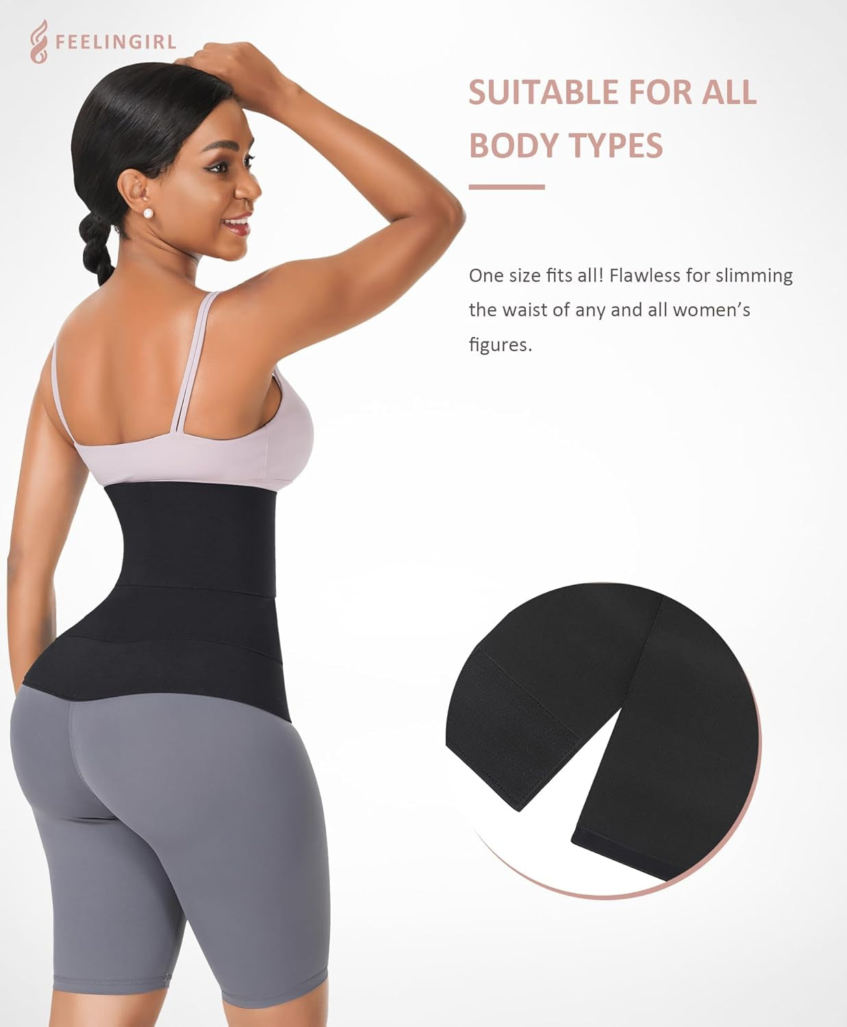 Waist Trainer for Women Sauna Belt Tummy Wrap plus Size Snatch Me up Bandage