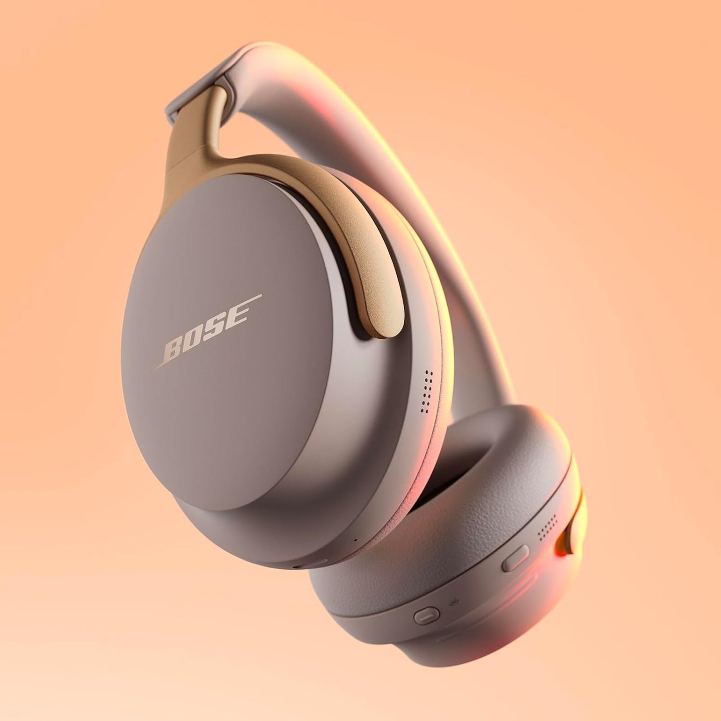 Quietcomfort Ultra Bluetooth Headphones, Wireless Headphones with Spatial Audio, over Ear Noise Cancelling Headphones with Mic, up to 24 Hours of Battery Life, Sandstone - Limited Edition Color