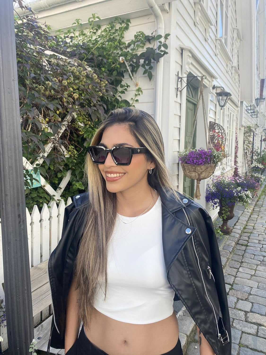 Fashion 100% UV400 Protection Rectangle TR90 Y2K Sunglasses Accessories for Women Men RIVER