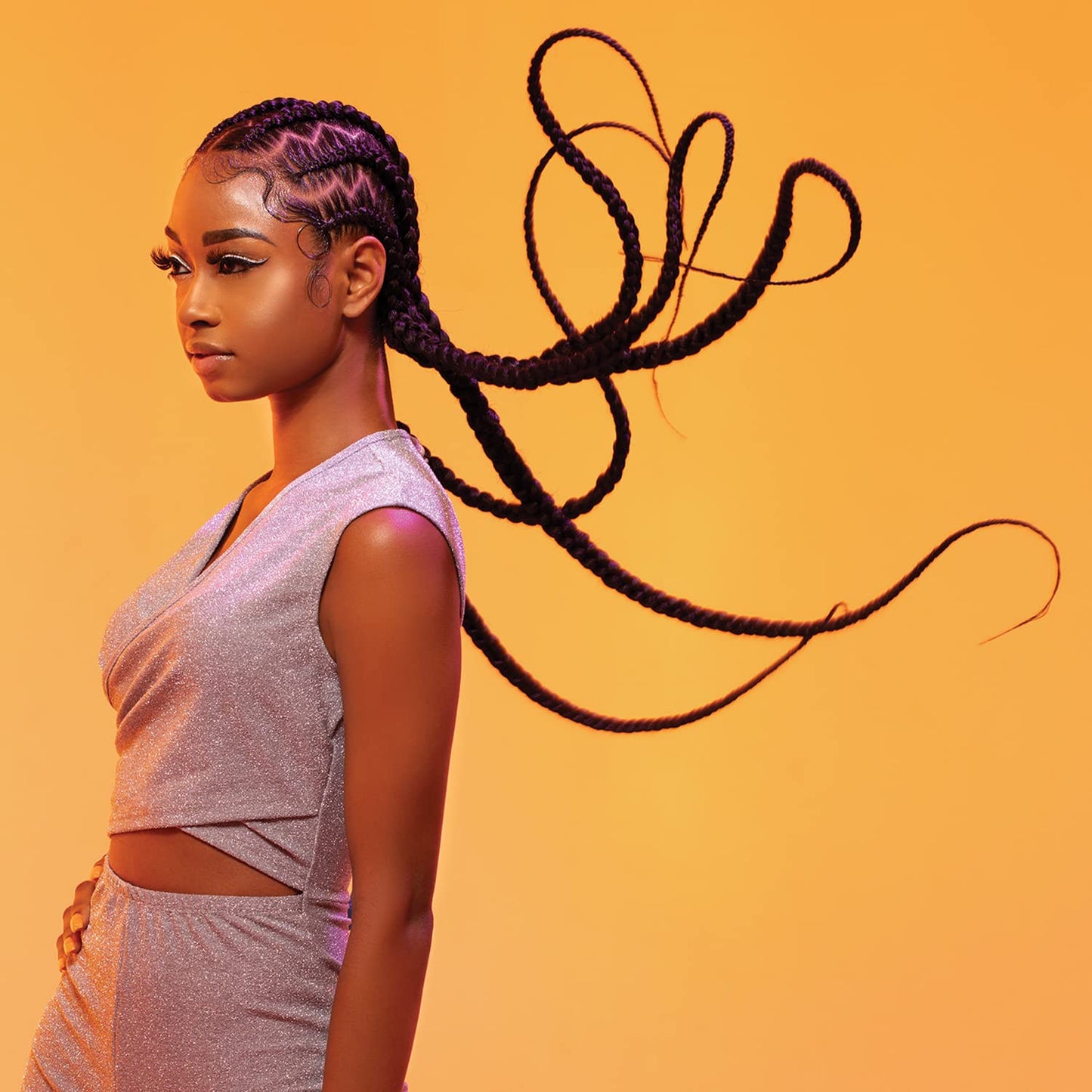 Braids African Collection 6X X-Pression Pre-Stretched Braid 58" (1-PACK, 2)