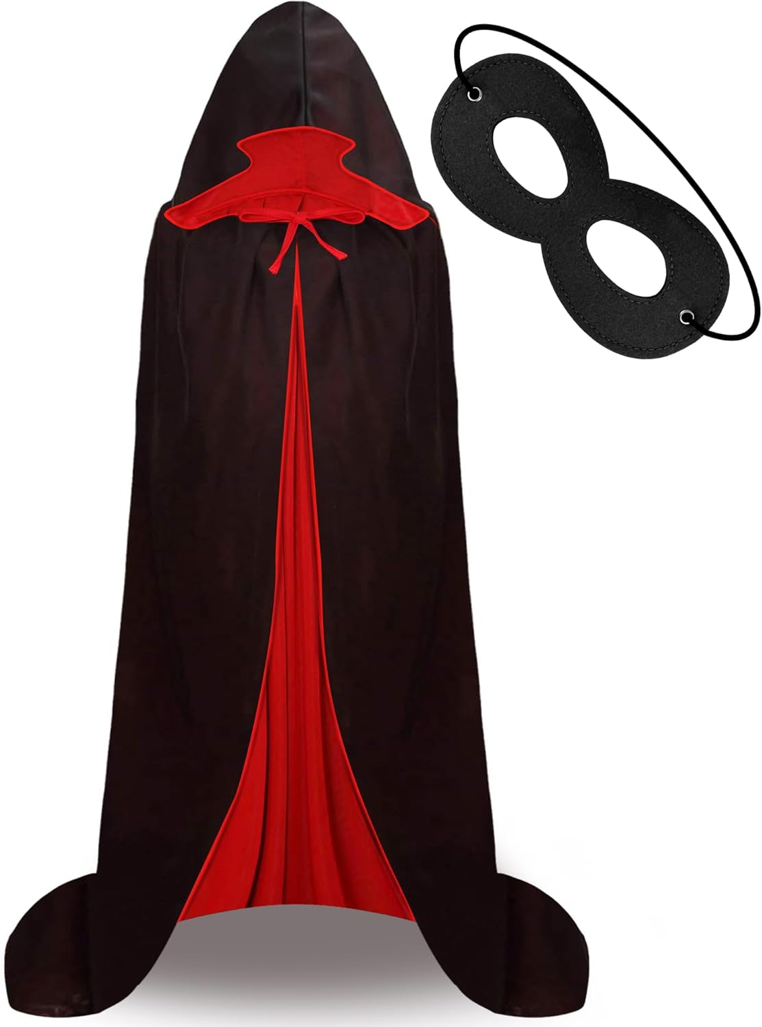 Hooded Cloak Long Cape for Adult Christmas Halloween Costumes Dress Up