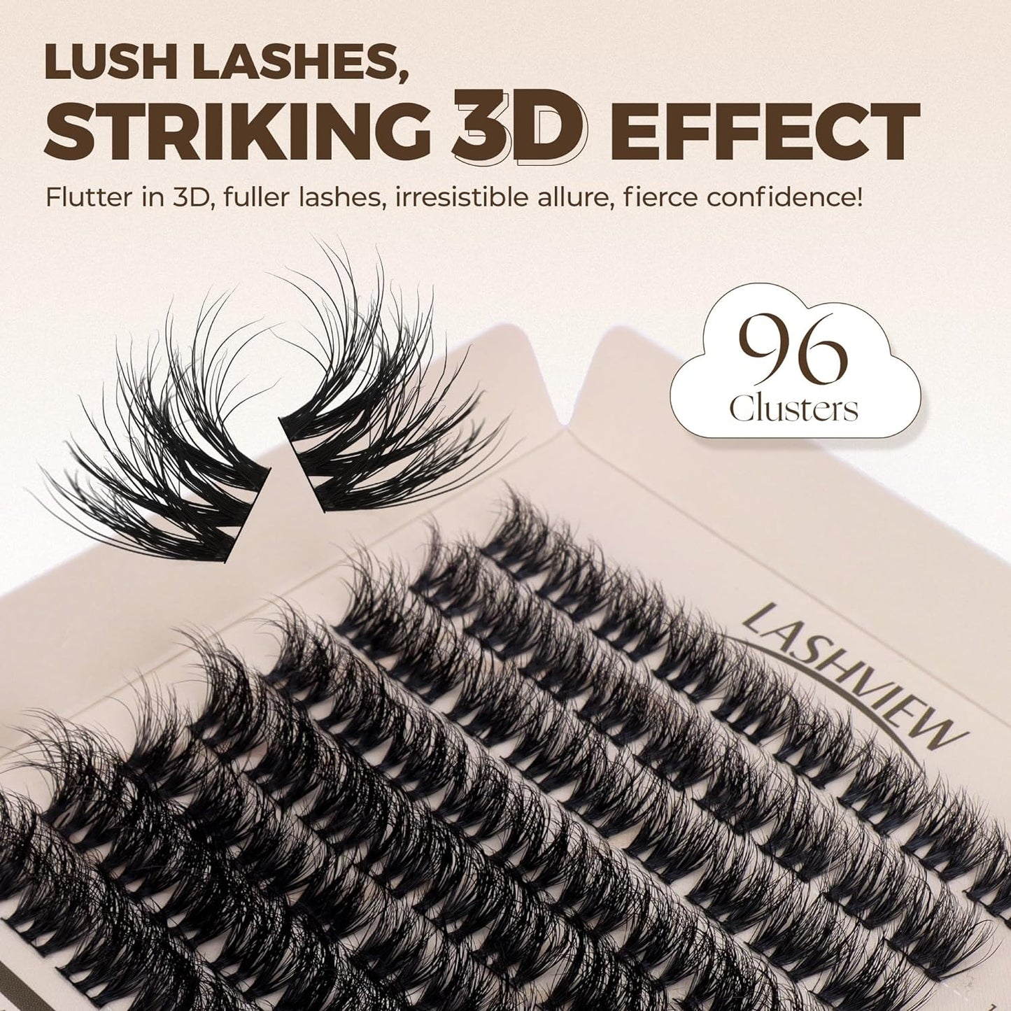 Cluster Lashes Wispy Cluster Eyelash Extensions 3D DIY Lash Clusters 10-16Mm Multilayered Eyelash Clusters, Reusable Fluffy Individual Lashes Cluster(Ml 11)