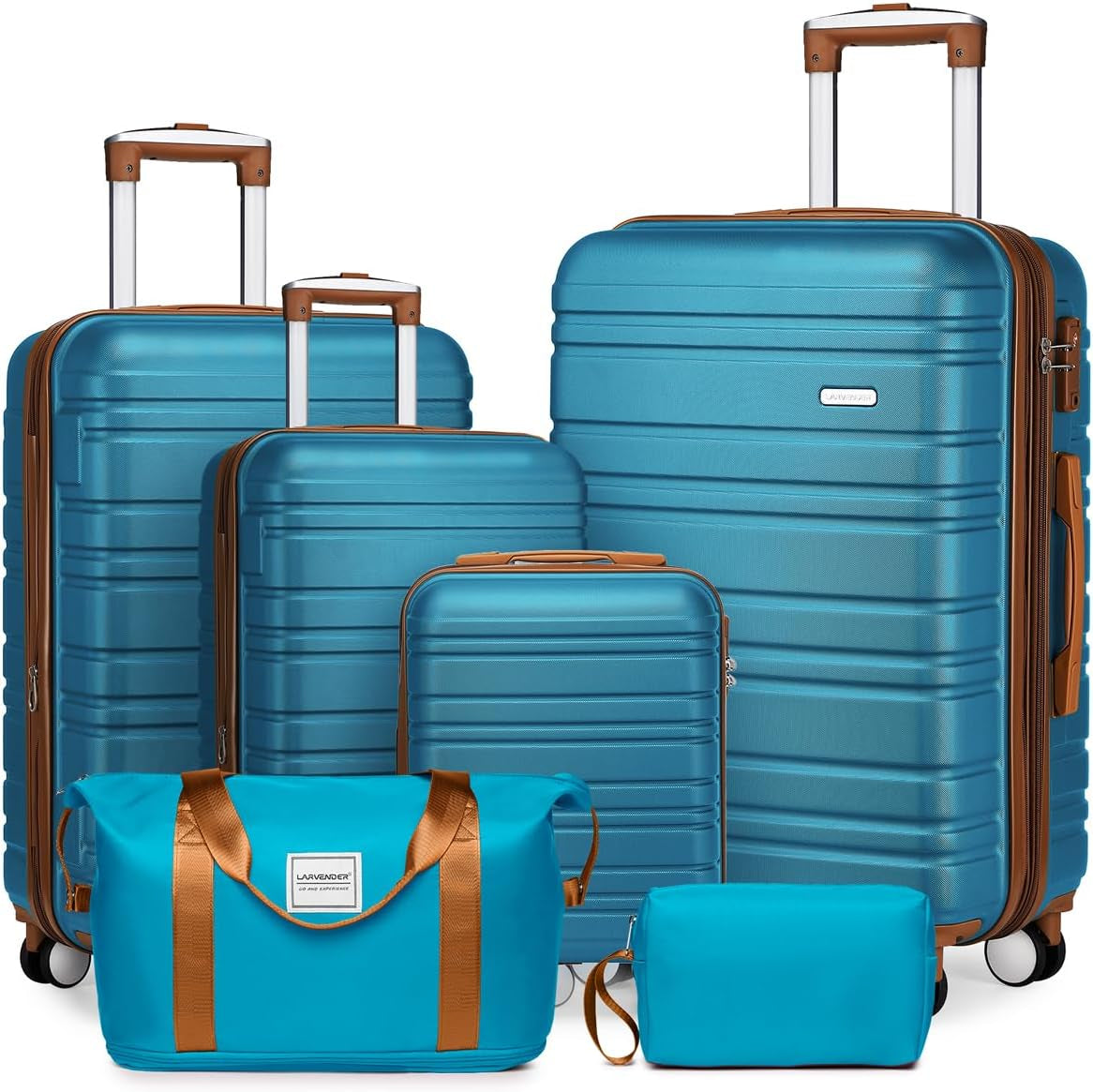 Luggage Sets 3 Piece, Hardside 20 in Carry on Luggage Airline Approved PC+ABS Suitcase Set with Spinner Wheels TSA Lock, Lightweight Rolling Suitcase for Men and Women, Leopard