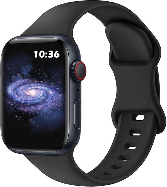 Sport Bands Compatible with Apple Watch Band 38Mm 40Mm 41Mm 42Mm 44Mm 45Mm 49Mm,Soft Silicone Waterproof Strap Compatible with Iwatch Apple Watch Series 9 Ultra 8 7 6 5 4 3 2 1 SE Universal