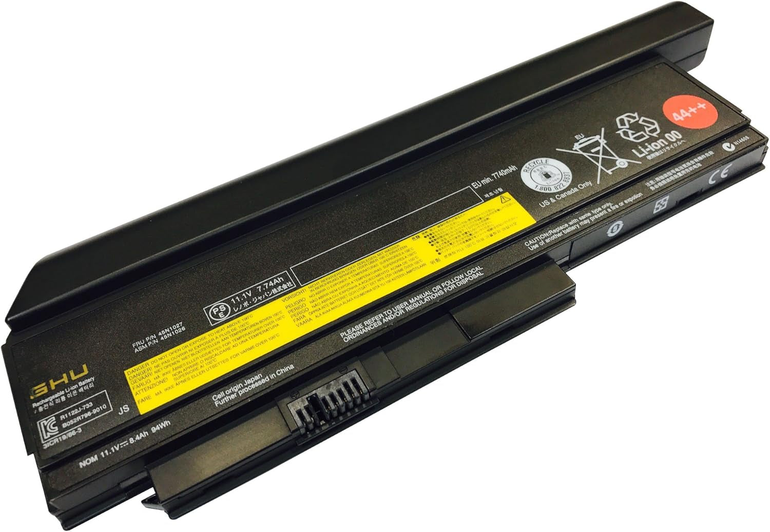 New Battery 44++ 9-Cell 94 WH 0A36307 0A36282 0A36283 0A36283 0A36307 Compatible with Lenovo Thinkpad Notebooks X220 X220I X230 0A36281 45N1027 45N1029