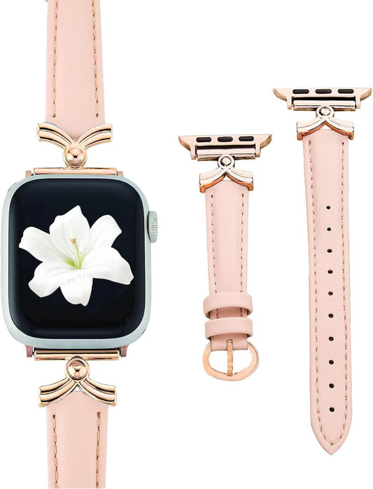 Leather Band Compatible with Apple Watch 38Mm 40Mm 41Mm 42Mm 44Mm 45Mm 49Mm Ultra, Replacement Handmade Leather Strap for Iwatch