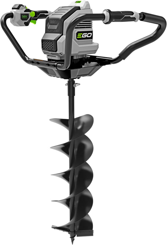 EG0800 8-Inch 56-Volt Lithium-Ion Cordless Earth Auger with Ergonomic Handle Design and Anti-Kickback System, Battery and Charger Not Included