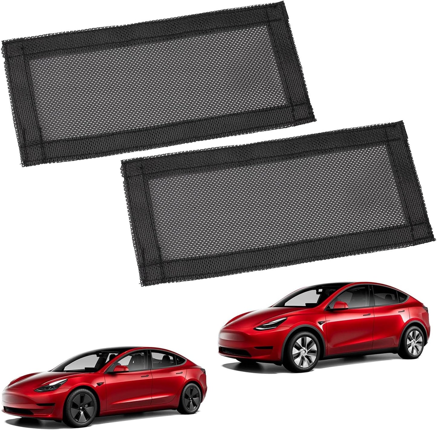 Vent Cover 2023 for Tesla Model Y, Universal Air Vent Cover Compatible with Tesla Model 3 and Model Y 2023 2022 2021 2020 2019, Mesh Rear Floor Backseat under Seat Grille, Set of 2
