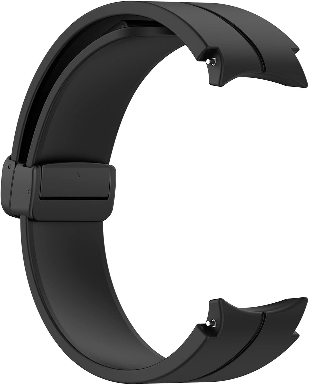 Silicone Magnetic Buckle Band Compatible with Samsung Galaxy Watch 5 40Mm 44Mm/Galaxy Watch 5 Pro 45Mm, Waterproof Silicone Sport No Gap Connector Smartwatch Bands for Galaxy Watch 4
