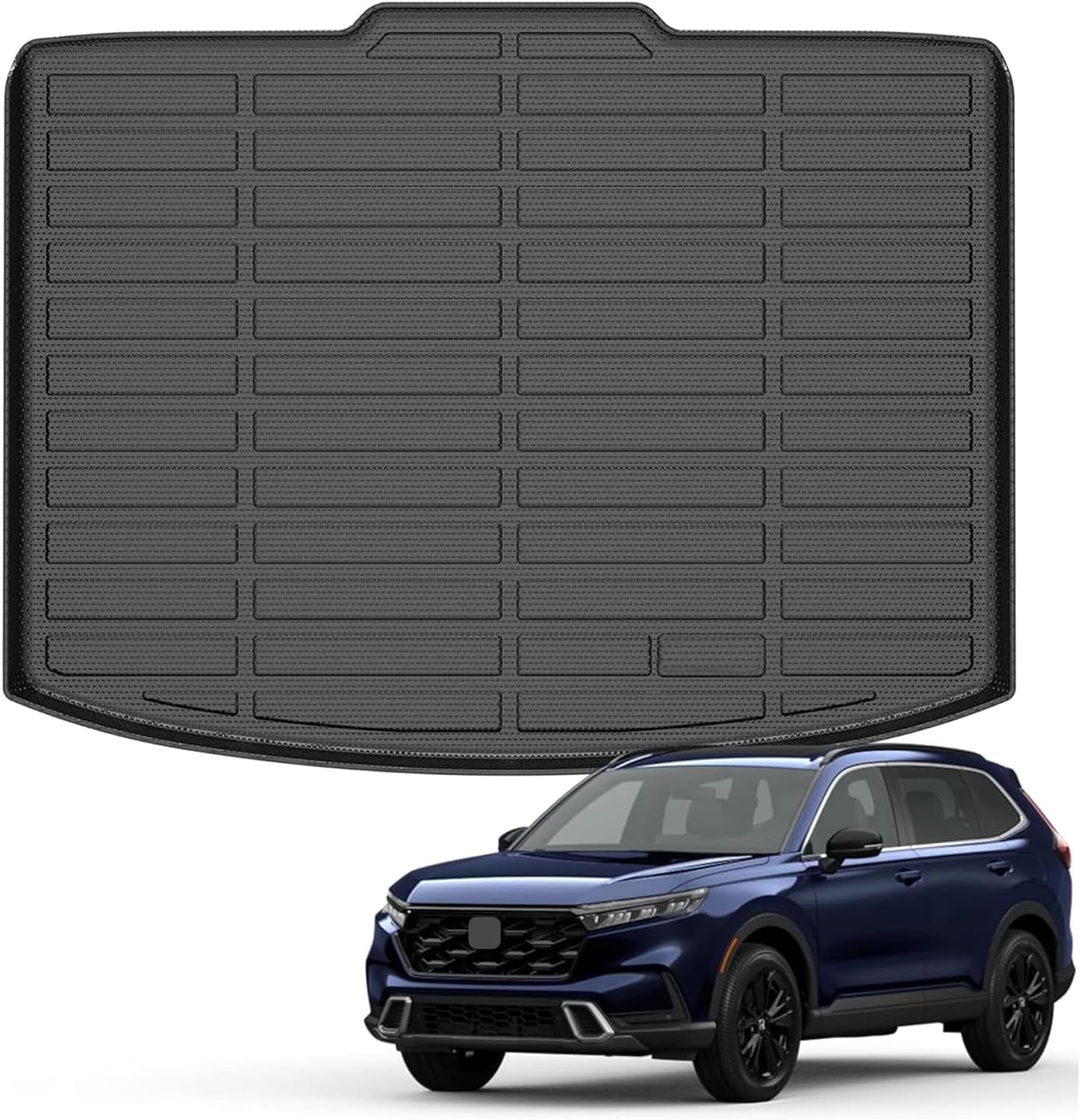 All Weather Floor Mats Fits for Honda CR-V 2023 2024 2025 (Include Hybrid) TPE Rubber Liners Accessory for Honda CRV 2023 2024 2025 Odorless Anti-Slip Mats Black