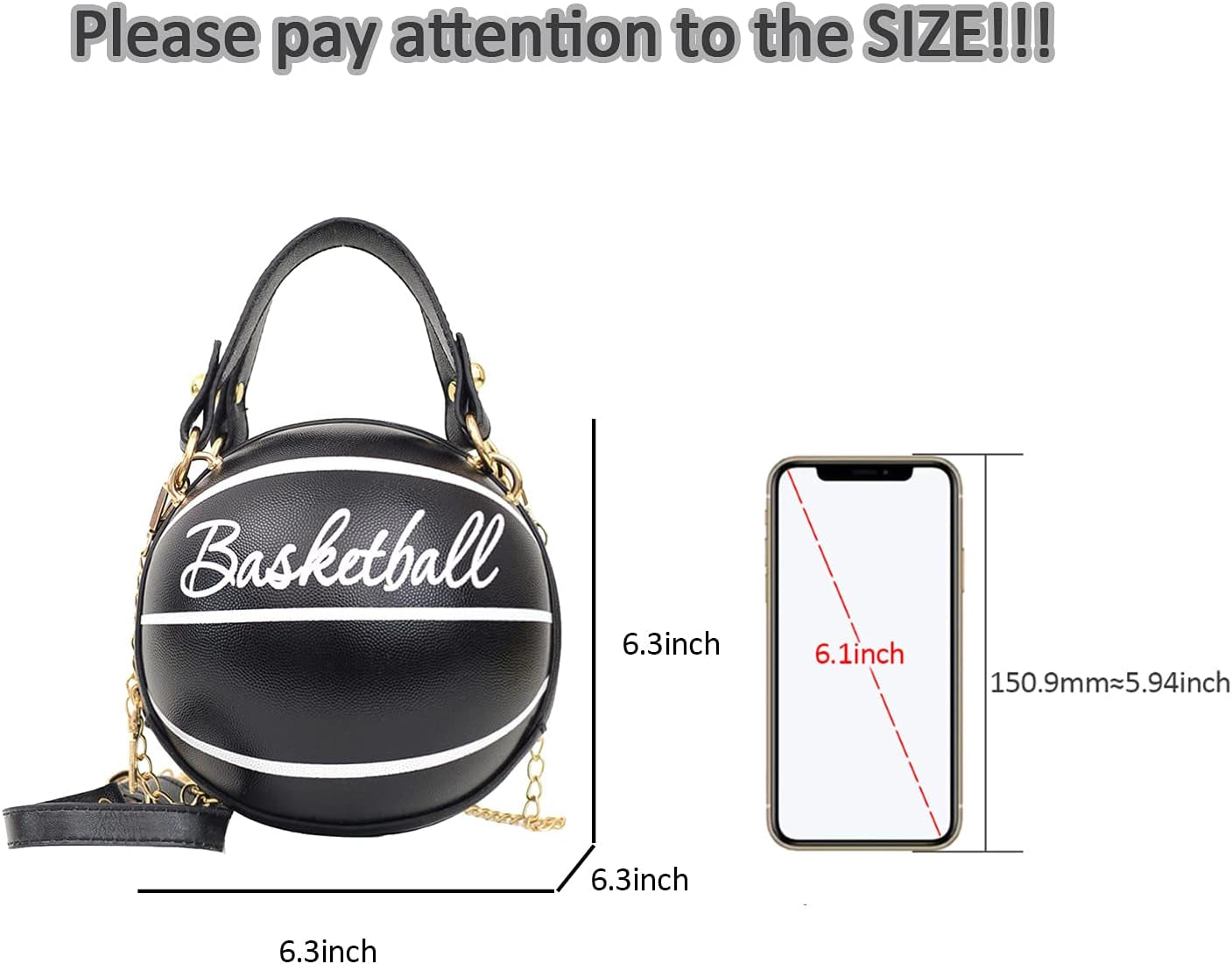 Basketball Purse for Women Novelty Crossbody Purses Small Cute Tote Bag PU Leather round Handbags