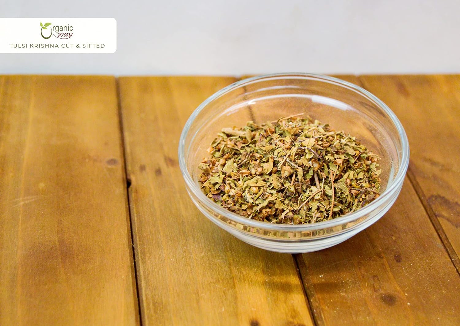 Tulsi/Holy Basil (Krishna) Cut & Sifted (Ocimum Tenuiflorum) - Herbal Tea | Organic & Kosher Certified | Raw, Vegan, Non GMO & Gluten Free | USDA Certified | Origin - India (1LBS / 16Oz) TLBH