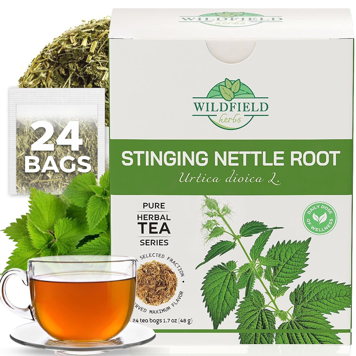 100 Bags Ginger Tea Bags Ginger Root Tea Dry Dried Herb (Zingiber Officinale) - 100 Count 1.5G Tea Bags Ginger Raíz De Jengibre TLBH