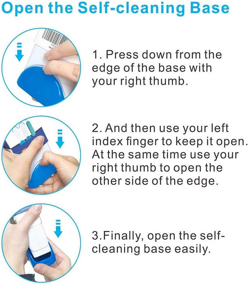 Upgraded Pet Hair Brush-Self-Cleaning Base-Efficient Double Sided Animal Lint Removal Tool-Perfect for Clothing, Furniture, Couch, Carpet, Gray
