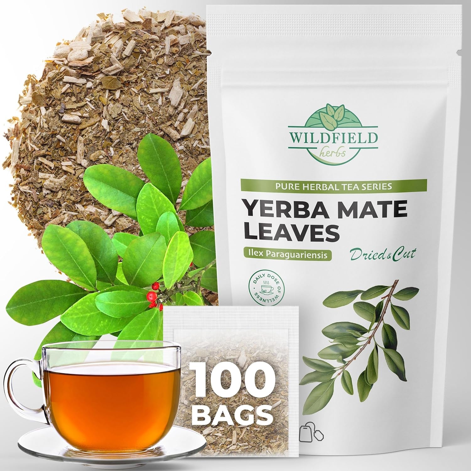 100 Bags Ginger Tea Bags Ginger Root Tea Dry Dried Herb (Zingiber Officinale) - 100 Count 1.5G Tea Bags Ginger Raíz De Jengibre TLBH