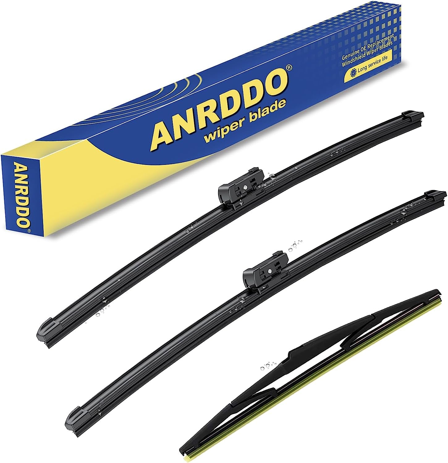 3 Wipers Factory Replacement for Toyota Rav4 2013-2018 Original Equipment Windshield Wiper Blades Set 26"+16"+10" (Set of 3)