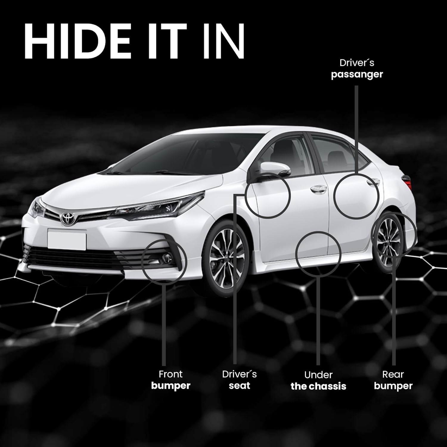 4G GPS Tracker for Vehicles NO Monthly FEE Hidden Magnetic GPS Tracker Locator Real-Time Vehicle Tracking Devices with Electric Fence and Anti-Theft Alarm for Car/Motorcycle/Trucks/Fleet/Boat