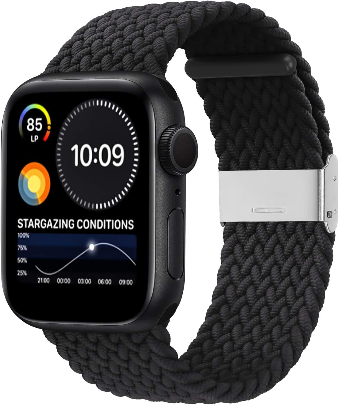 Compatible with Apple Watch Bands 44Mm 40Mm 38Mm 42Mm 41Mm 45Mm 46Mm 49Mm, Iwatch Bands Women Men,Adjustable Braided Solo Loop Elastic Sport Band for Iwatch Ultra SE Series 10/9/8/7/6/5/4