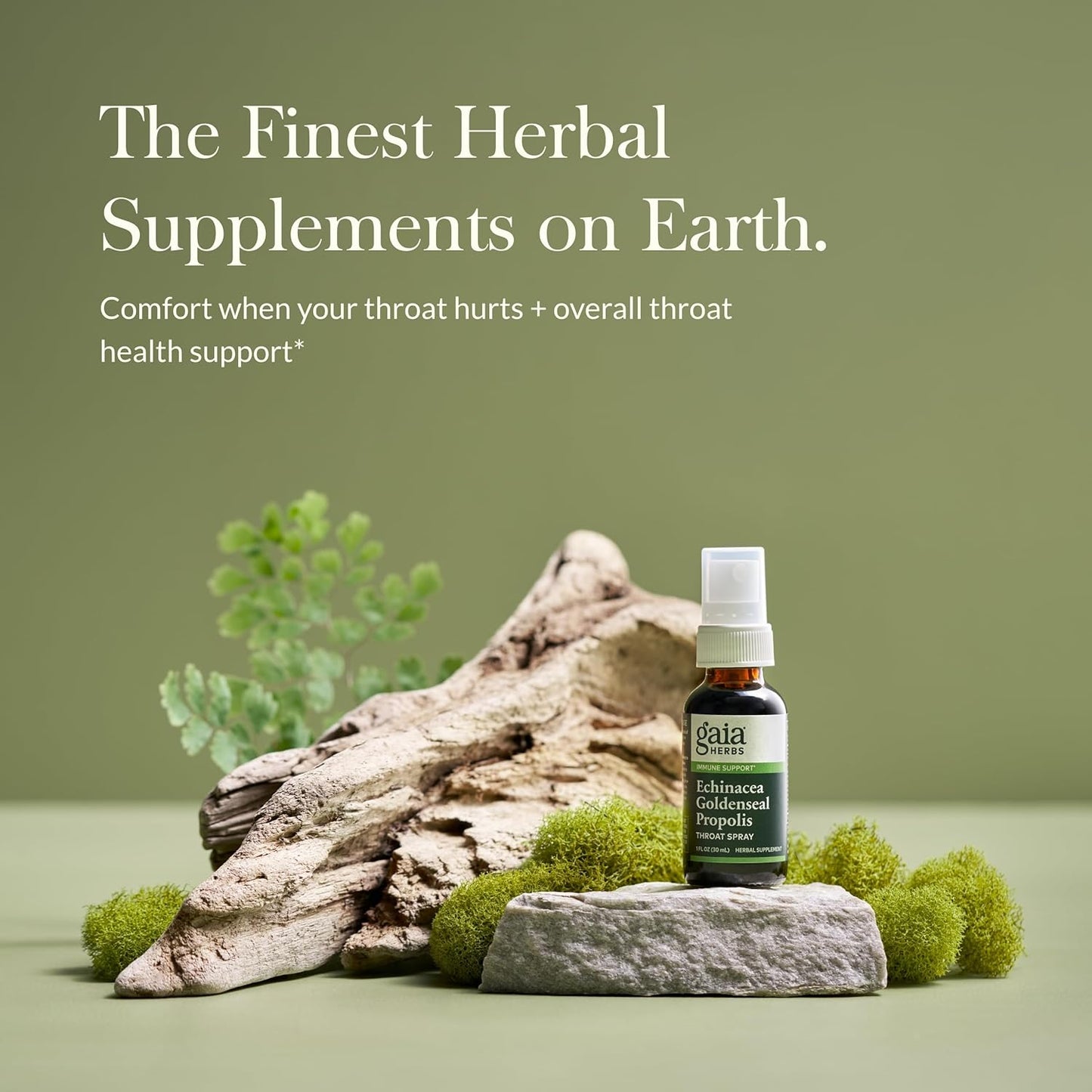 Echinacea Goldenseal Propolis Throat Spray - for Immune Support & Throat Health - with Licorice Root, Thyme, Echinacea, Peppermint & Oregon Grape - Organic 1 Fl Oz Spray Bottle TLBH