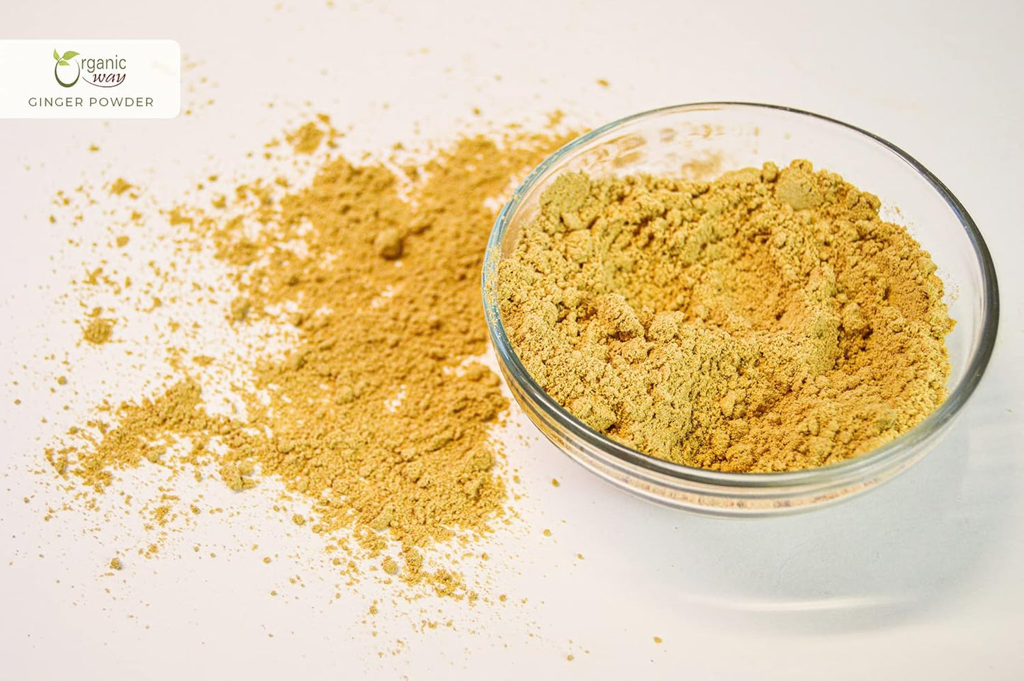 Ginger Root Powder (Zingiber Officinale Roscoe) - Kosher & USDA Certified | Non-Gmo & Gluten Free | Tested for Heavy Metal and Purity | Resealable Bag | 100% Raw from India (1/2LBS / 8Oz.) TLBH