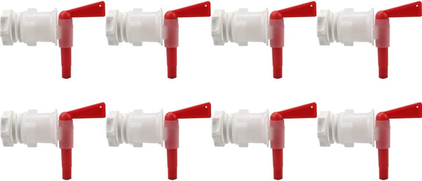 Plastic Bottling Bucket Spigot Valve Replacement Spigot Tap Faucet for Beer Homebrew Soda Beverage Fermenter Bucket (8Pcs)