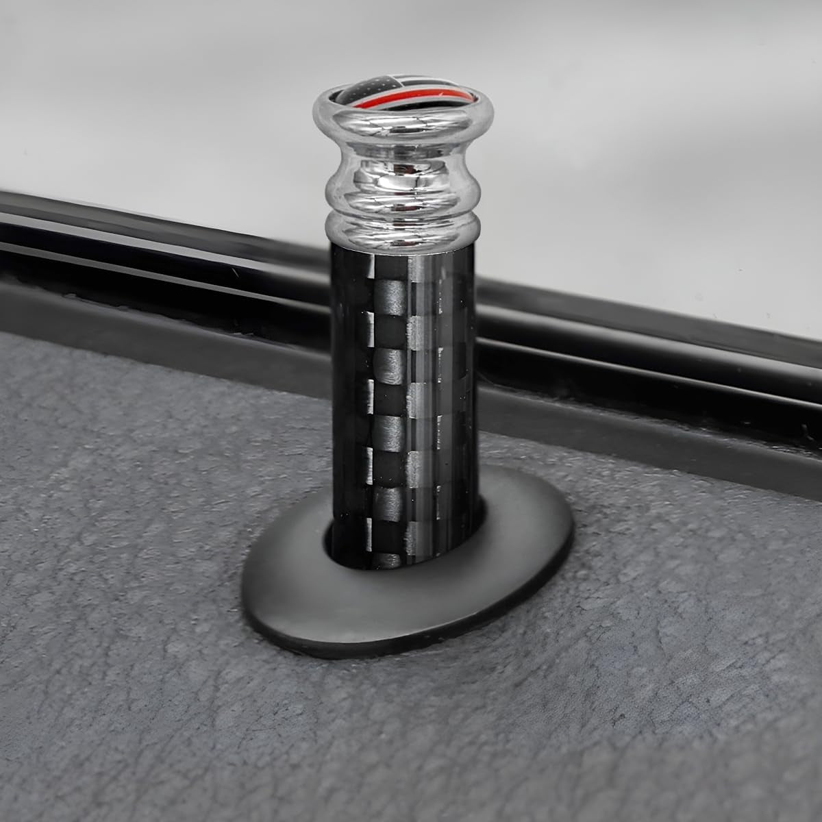 4PCS Car Door Lock Knobs, American Flag Carbon Fiber Door Lock Pin Cover, Decorative Modification Door Lock Bolt Pin Cover, Auto Accessories Universal for SUV, Truck, Van (Style B) TRUCK DRIVER