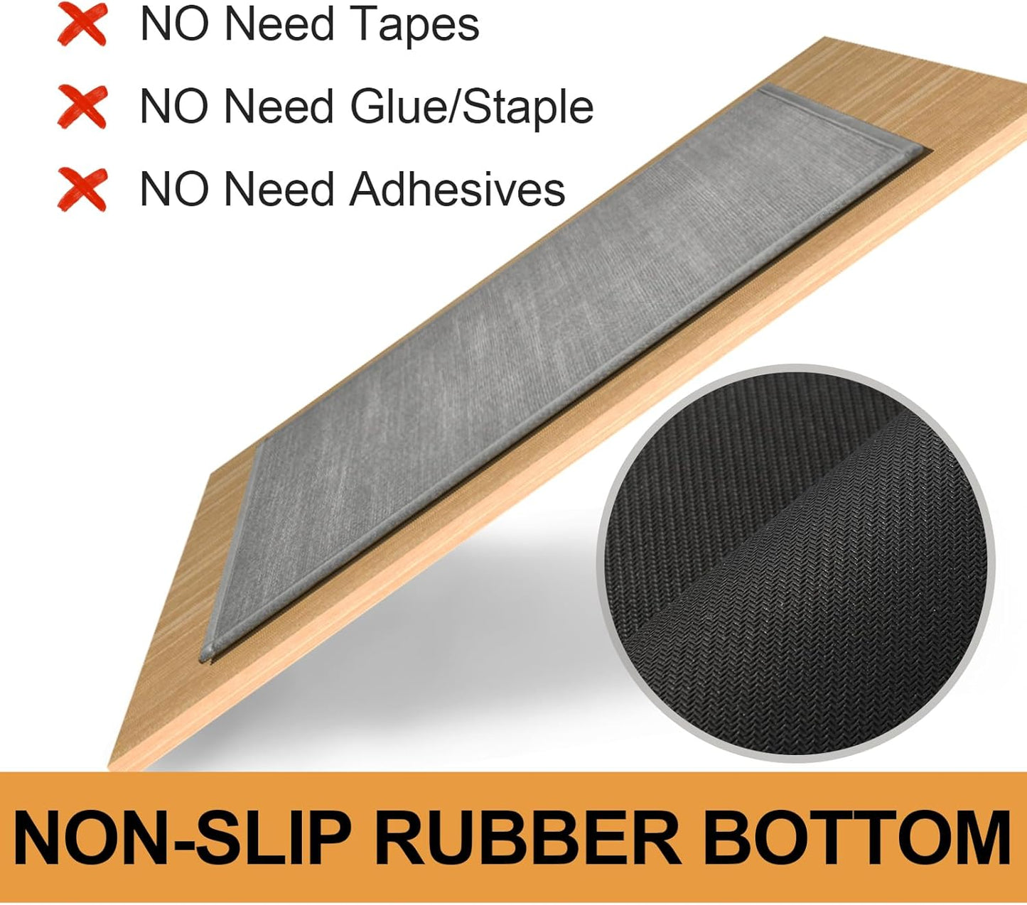 Stair Treads Carpet for Wooden Steps, Non Slip Landing Mat Rug Whit Rubber Backing, Polyester Soft Stairs Resistant Indoor Skid Runner Safety Rugs for Family, Absorbent Washable 31" X 31" Gray