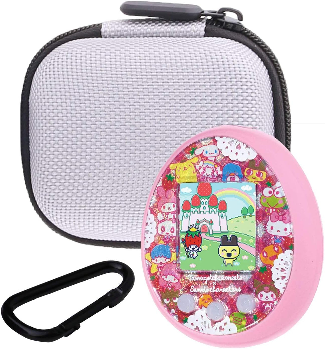 Hard Storage Carrying Case for Tamagotchi on Interactive Pet Game (Grey) ZOUSA