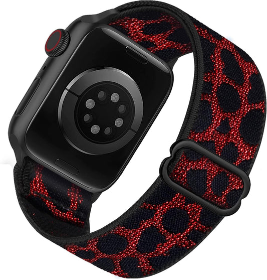Stretchy Nylon Solo Loop Band Compatible with Apple Watch Band 49/45/44/42Mm 38/40/41Mm, Adjustable Braided Sport Elastic Wristbands Women Men Strap for Iwatch Series Ultra SE 8/7/6/5/4/3/2/1