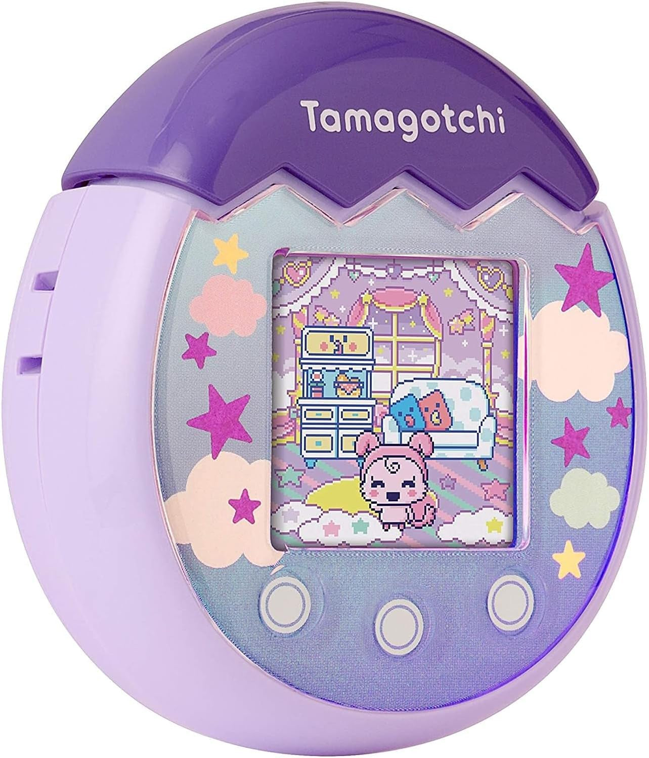 Bandai PIX - Sky Purple - 42910 Virtual Electronic Pet with Color Screen, Touch Buttons Games and Camera BanUK
