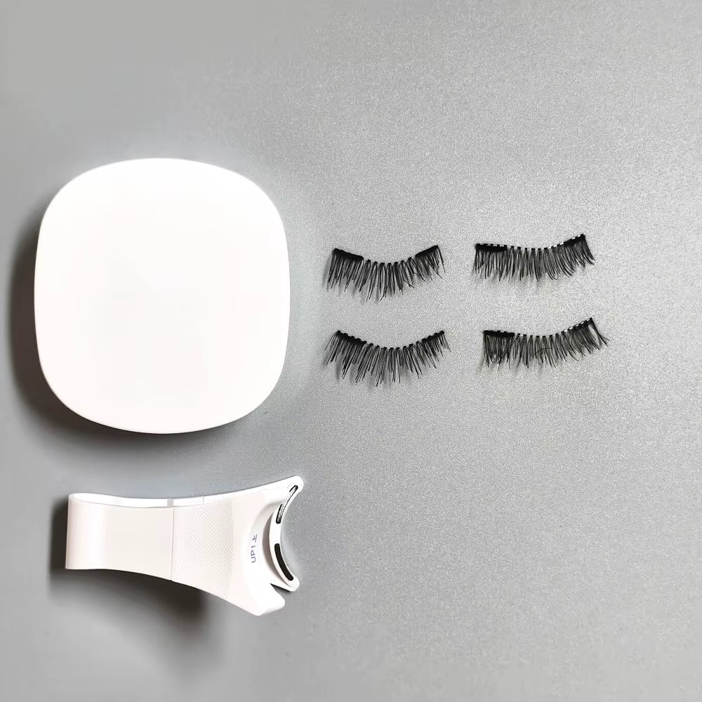 Yiernuo Magnetic Lashes No Glue Needed Kit, 3D Natural Reusable Natural Look Magnetic Lashes with Applicator