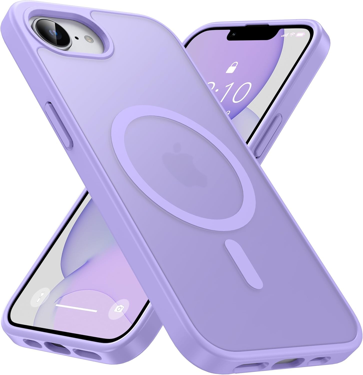 Magnetic for Iphone 16E Case [Fit for Magsafe Accessories][Anti-Fingerprint][Anti-Scratch][Military-Grade Drop Protection] Translucent Matte Back Slim Shockproof Phone Case for Iphone 16E 6.1"