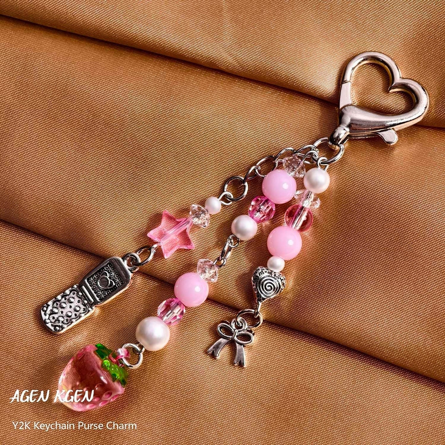 Novelty Keychains Aesthetic Y2K Keychain Charms Stylish Keychains Accessories for Women Bag Purse Gifts