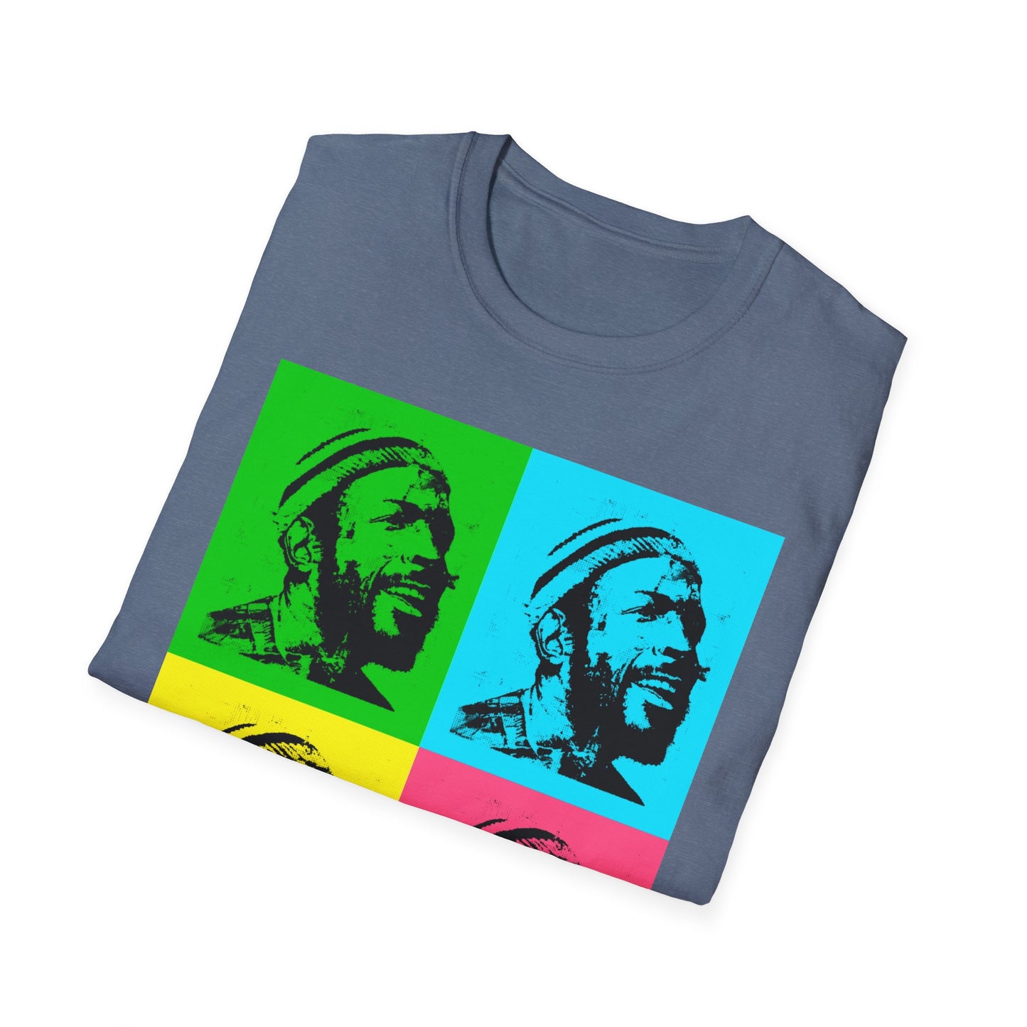 Marvin Gaye Abstract Paintings Andy Warhol Style Pop Art Unisex Soft style T-Shirt