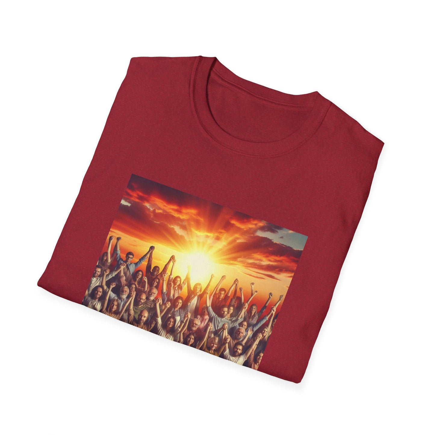 We Rise Motivational Unisex Softstyle T-Shirt