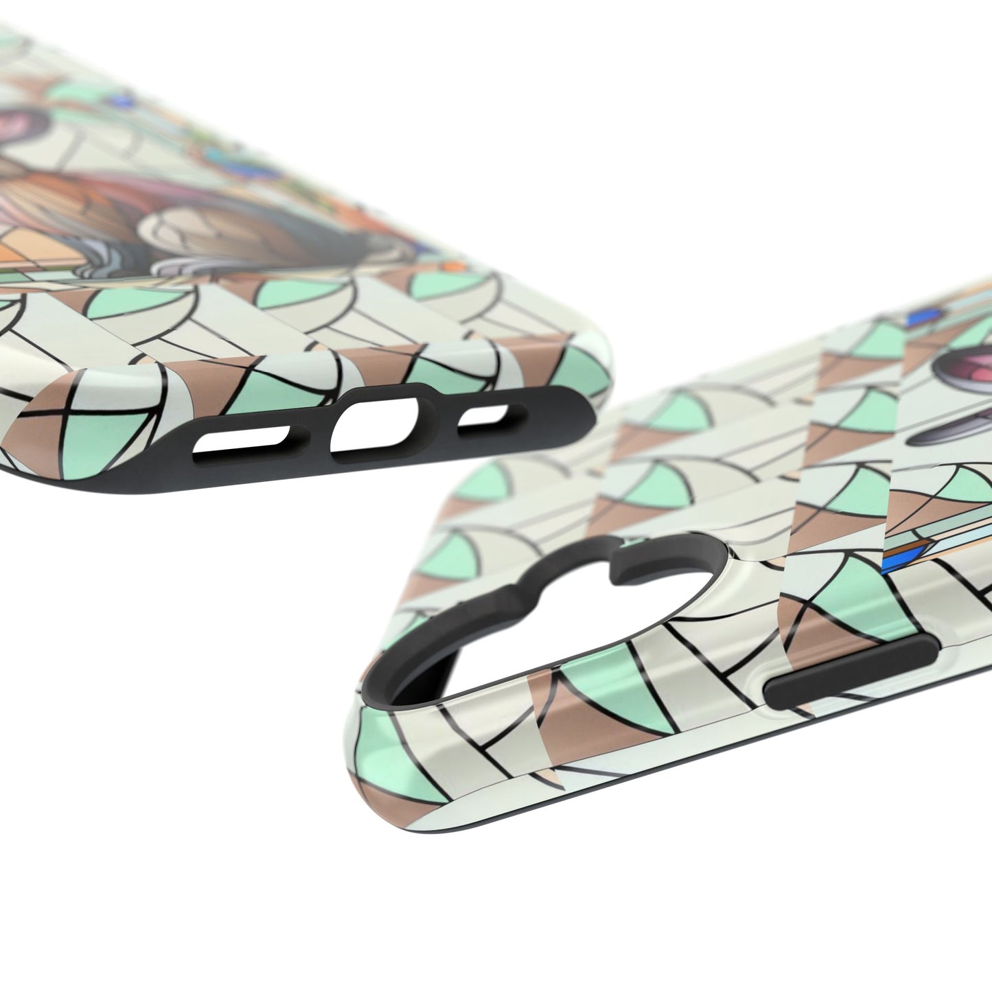 Flemish Giant Rabbit Animal Stained Glass Design Magnetic Tough Cases