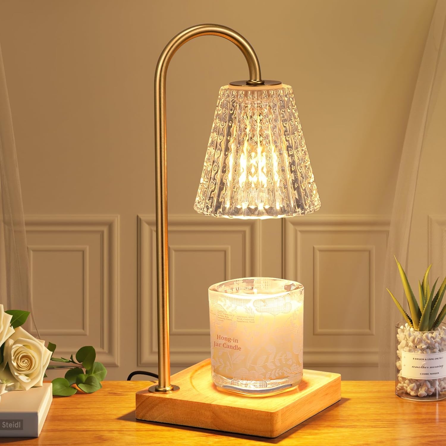 Candle Warmer Lamp with Timer-Dimmable Candle Warmer,Birthday Gifts for Women,House Warming Gifts New Home Bedroom Decor,Wax Warmer for Scented Wax Jar Candles