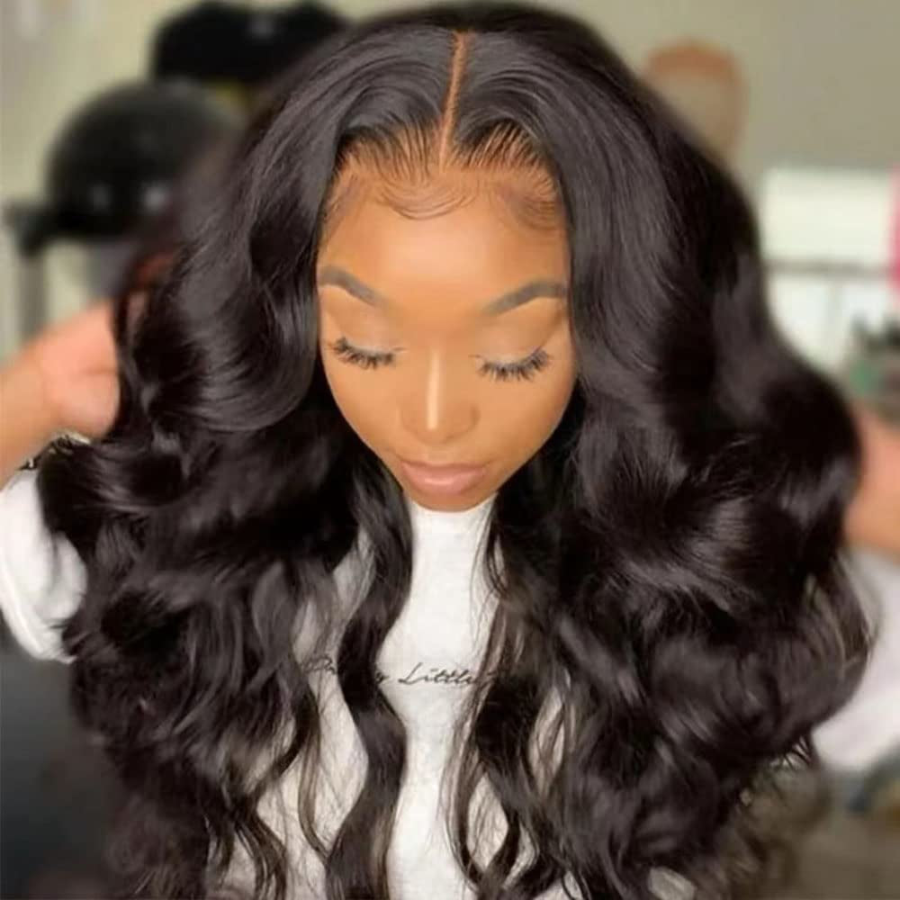 Body Wave Brazilian Virgin Hair Bundles - Unprocessed 100% Human Hair Weave for Black Women - 3 Bundles Natural Black Color Hair Extensions