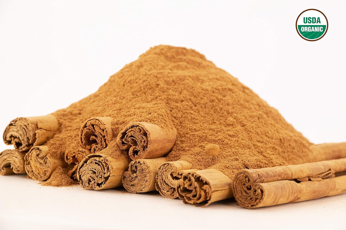 Ceylon Cinnamon Powder (1LB) | 100% CERTIFIED Organic | Freshly Ground Premium Sri Lanka Cinnamon for Exquisite Flavor and Aroma | Gluten Free & Non-Gmo | Controlled and Packed in USA Food Facility TLBH