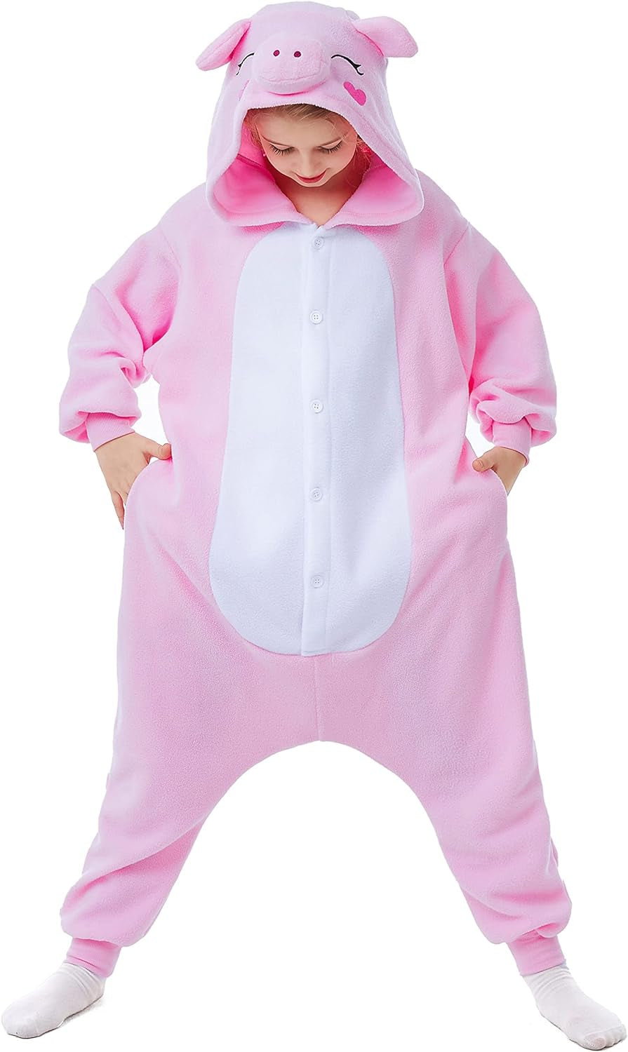 Animal Onesie Kids Halloween Costumes Anime Cosplay Green Animal One Piece Pajamas Unisex 4-12 Years