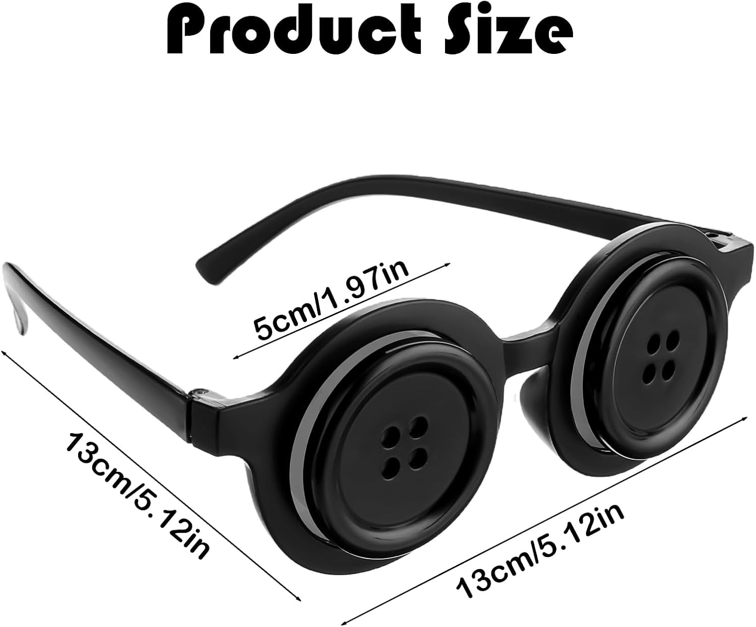 Halloween Glasses Plastic Sunglasses Picture Framing Supplies Dance Party Button Eyeglass Frame Costume Funny Props Atmosphere Novelty Favor Creative Shooting