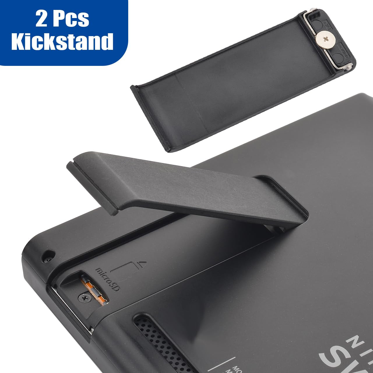 2 Pcs Replacement Kickstand Stand Back Shell Holder Back Bracket Compatible with Nintendo Switch Console, with 1 Piece Screwdriver