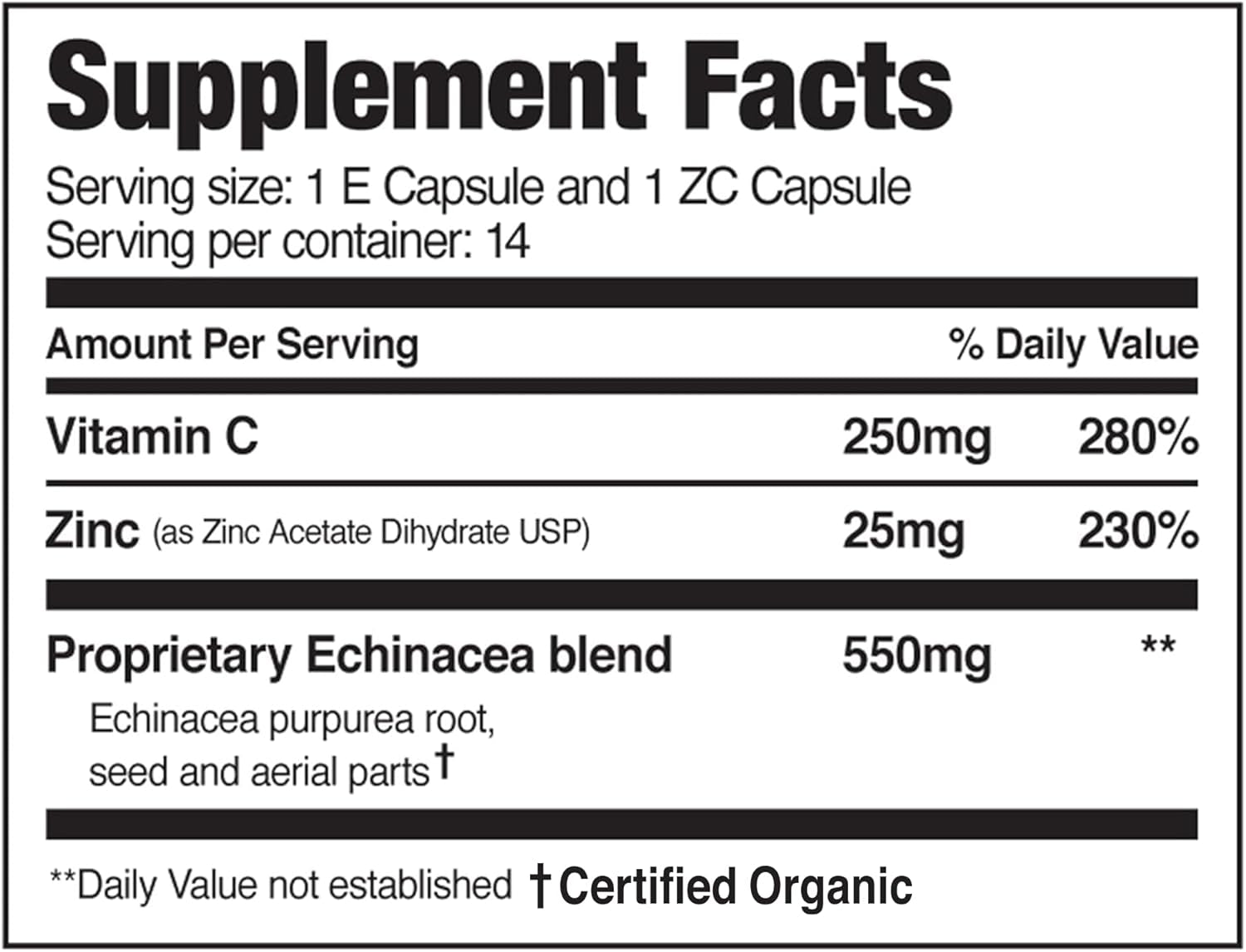 5-Day Tapered Immune Support Booster - Vitamin Immune Support Supplement, Echinacea, Zinc Vitamin C, Vitamins for Immune System Support, Immune Boosters for Adults - Immune Support Vitamins TLBH