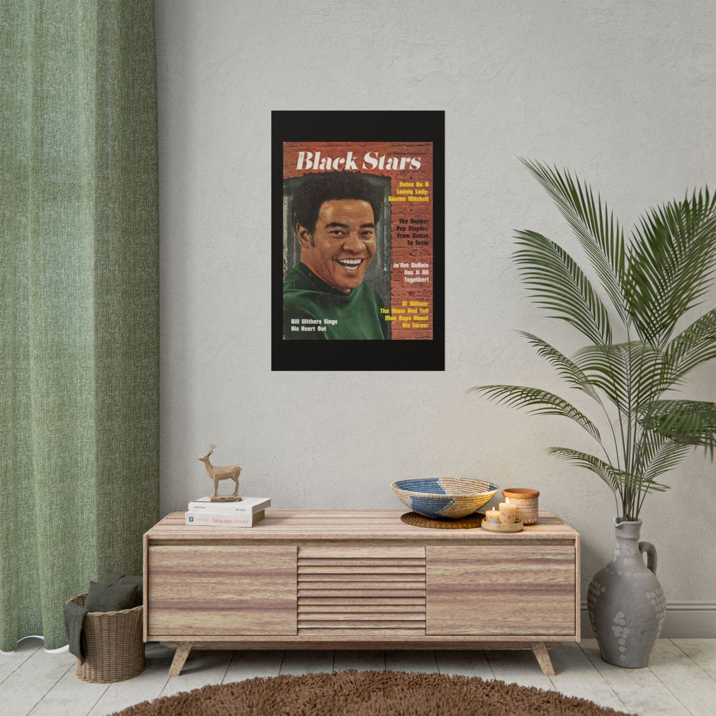 Vintage Music Rolled Posters - Bill Withers, August 1974 Design